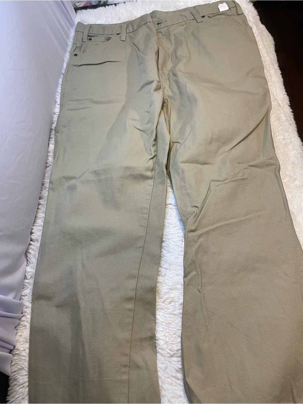 Dickies Men's Olive-Tan Work Chinos